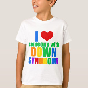 ダウン症候群の人が大好きです Tシャツ