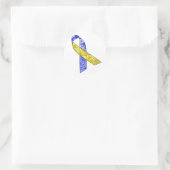 ダウン症候群の意識シール ラウンドシール (バッグ)