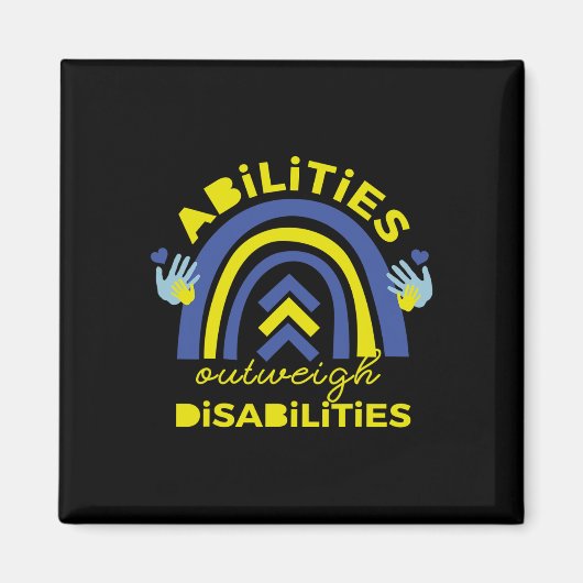 ダウン症候群の能力は障害Gifを上回る マグネット (正面)