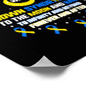 ダウン症候群の認識度T21 ポスター (角)