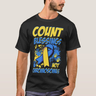 ダウン症候群ダウン認識度 Tシャツ