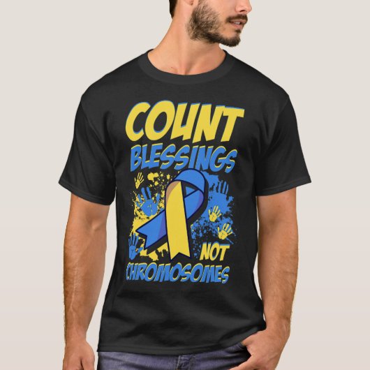 ダウン症候群ダウン認識度 Tシャツ (正面)