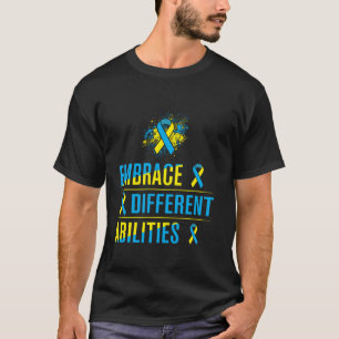 ダウン症候群デザイン大人ダウン症候群戦争 Tシャツ