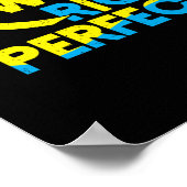 ダウン症候群トリソミー21ダウンライトパーフェクトリボン ポスター (角)