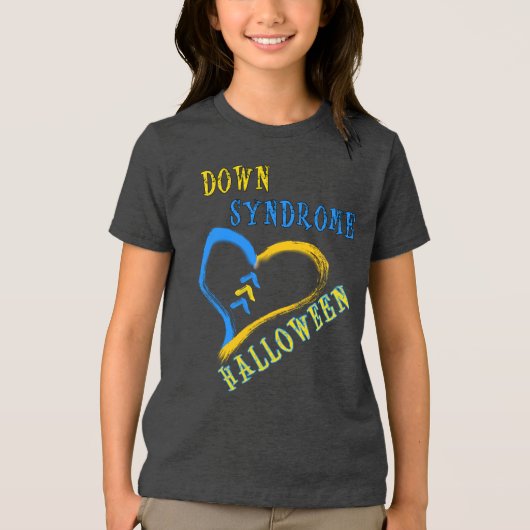 ダウン症候群ハロウィーン トライブレンドＴシャツ (正面)