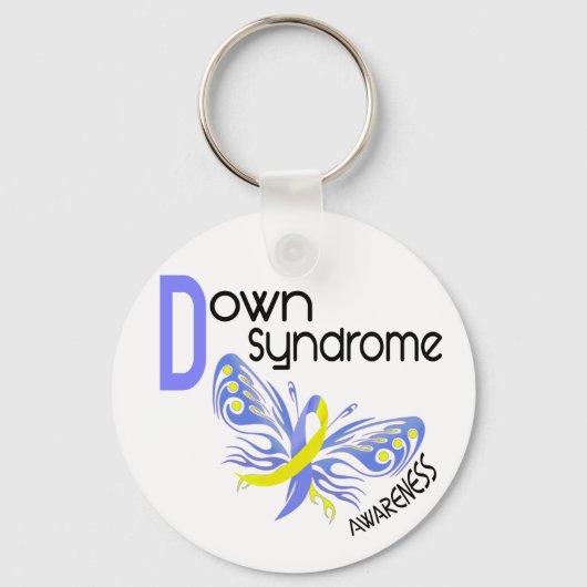 ダウン症候群バタフライ3.1 キーホルダー (正面)