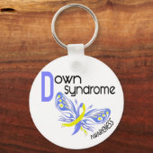 ダウン症候群バタフライ3.1 キーホルダー (正面)