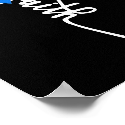 ダウン症候群信仰ダウン症候群認識度ギフト ポスター (角)