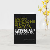 ダウン症候群日愛は染色体をカウントしない カード (黄色い花)