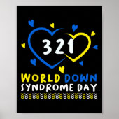 ダウン症候群日認識度トリソミー21ダウンシンドロー ポスター (正面)