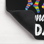 ダウン症候群日靴下ダウン症候群認識度2 マウスパッド (コーナー)