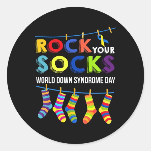ダウン症候群日靴下認識度 ラウンドシール (正面)