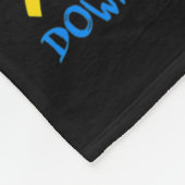 ダウン症候群日2024やさしいダウン症候群認識 フリースブランケット (角)