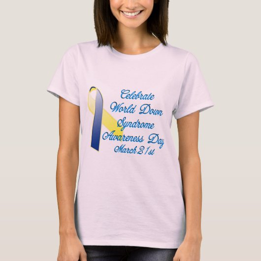 ダウン症候群日 Tシャツ (正面)