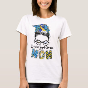 ダウン症候群母メッシーバンダウン症候群粟生群 Tシャツ