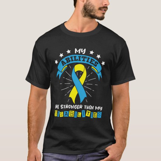 ダウン症候群用ダウン症候群 Tシャツ (正面)