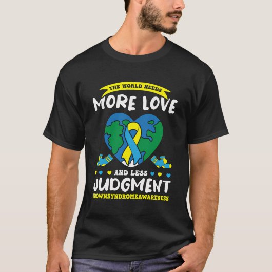 ダウン症候群用ダウン症候群 Tシャツ (正面)