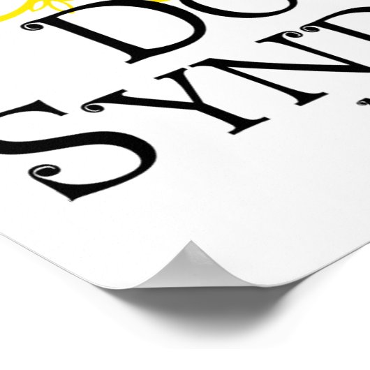 ダウン症候群蝶 ポスター (角)