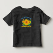 ダウン症候群認識度ひまわり蝶の贈り物 トドラーTシャツ (正面)