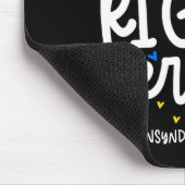 ダウン症候群認識度ダウンライトパーフェクト2 マウスパッド (コーナー)