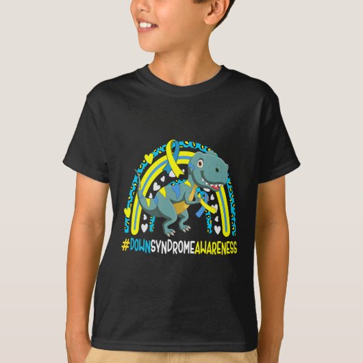 ダウン症候群認識度ダウンライトパーフェクトT21 Soc Tシャツ (正面)