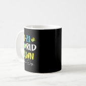 ダウン症候群認識度デイエクストラ染色体 コーヒーマグカップ (正面左)