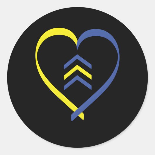 ダウン症候群認識度デー素晴らし3月21日 ラウンドシール (正面)