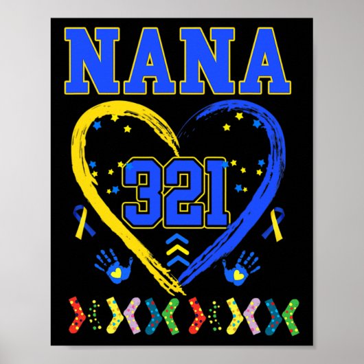 ダウン症候群認識度トリソミー21ナナ女性T 3 ポスター (正面)