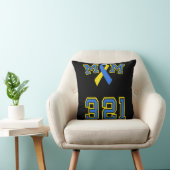 ダウン症候群認識度トリソミー21ママ女性T 3 2 クッション (椅子)