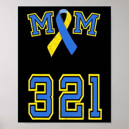 ダウン症候群認識度トリソミー21ママ女性T 3 2 ポスター (正面)