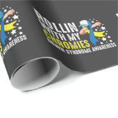 ダウン症候群認識度トリソミーT21ハンディキャップ ラッピングペーパー (ロールコーナー)