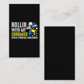 ダウン症候群認識度トリソミーT21ハンディキャップ 名刺 (正面/裏面)