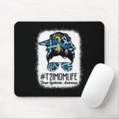 ダウン症候群認識度ママ人生メッシーバンヒョウ マウスパッド (マウス)