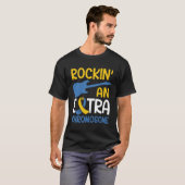 ダウン症候群認識度ロックイン'追加の染色体 Tシャツ (正面フル)