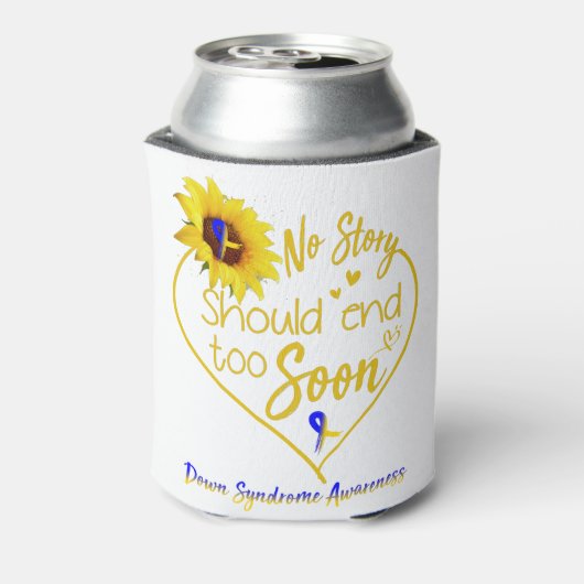 ダウン症候群認識度月リボンギフト 缶クーラー (缶裏面)