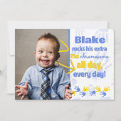 ダウン症候群認識度発表 招待状 (正面)