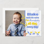 ダウン症候群認識度発表 招待状 (正面/裏面)