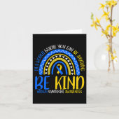 ダウン症候群認識度 カード (黄色い花)