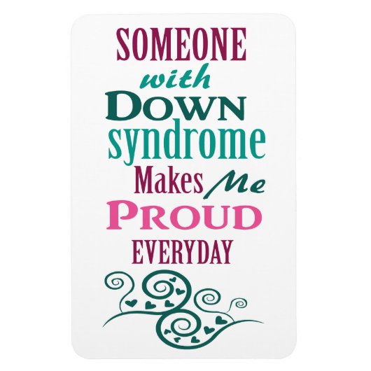 ダウン症候群認識度 マグネット (縦)