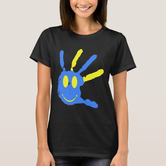 ダウン症候群認識度T21デイフォー女子 Tシャツ (正面)