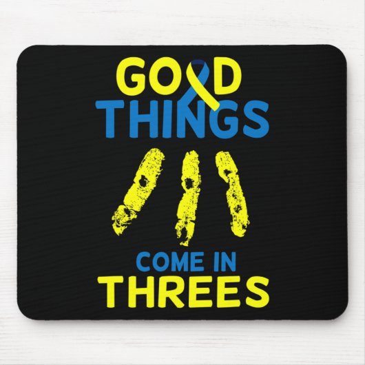 ダウン症候群認識度T21日女性子供2 マウスパッド (正面)