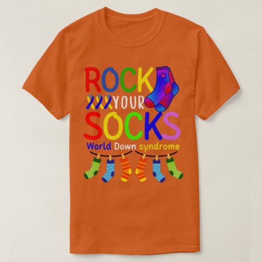 ダウン症候群 Tシャツ (デザイン正面)