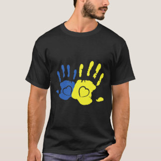 ダウン症啓発ハンド メンズ レディース リボン Tシャツ