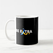 ダウン症啓発月間にExtraであれ  コーヒーマグカップ (左)