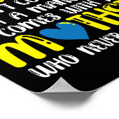 ダウン症来候群は母親と一緒に ポスター (角)