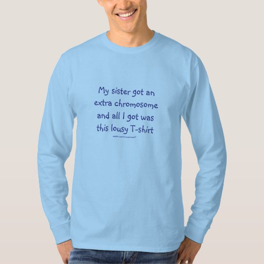 ダウン症-おもしろTシャツ Tシャツ (正面)