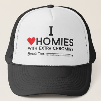 ダウン症: 私は余分chromiesTMが付いているhomiesを愛します キャップ