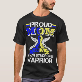 ダウン誇りを持ったシンドローム戦士の衣装リブの母 Tシャツ