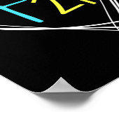 ダウン認識度T21ハート ポスター (角)