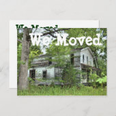 ダウン走ハウス私たちはアドレスのカードの変更を移動 案内ポストカード (正面/裏面)